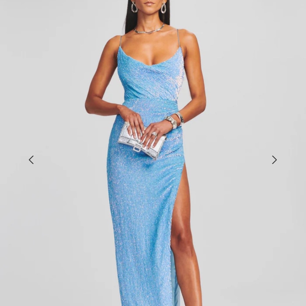 Elegant Blue Evening Dress